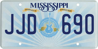 MS license plate JJD690
