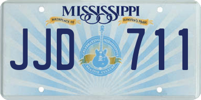 MS license plate JJD711