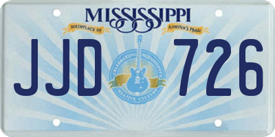 MS license plate JJD726