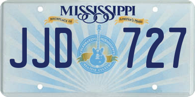 MS license plate JJD727