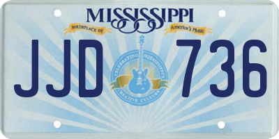 MS license plate JJD736