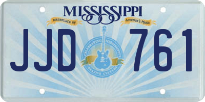 MS license plate JJD761