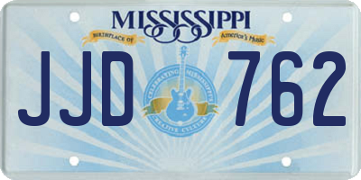 MS license plate JJD762