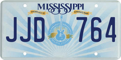 MS license plate JJD764