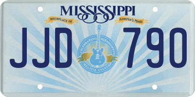 MS license plate JJD790