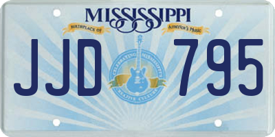 MS license plate JJD795