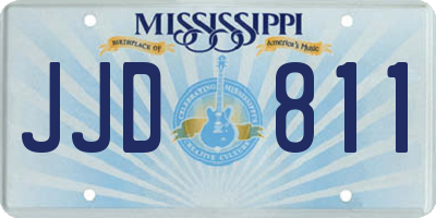 MS license plate JJD811