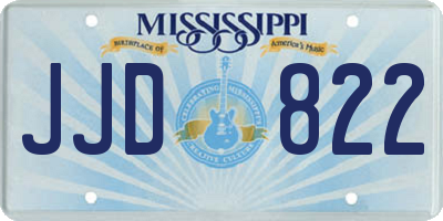 MS license plate JJD822