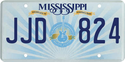 MS license plate JJD824