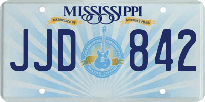 MS license plate JJD842