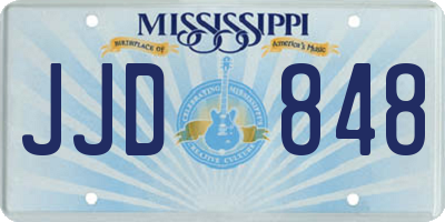 MS license plate JJD848