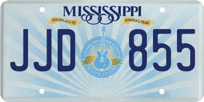 MS license plate JJD855