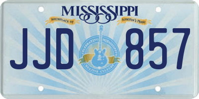 MS license plate JJD857