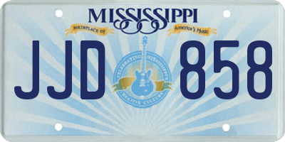 MS license plate JJD858