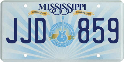 MS license plate JJD859