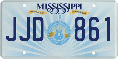 MS license plate JJD861