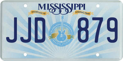 MS license plate JJD879