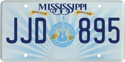 MS license plate JJD895