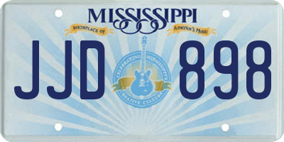 MS license plate JJD898