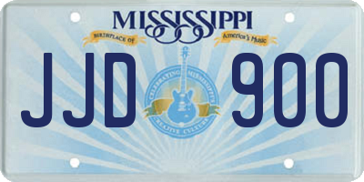 MS license plate JJD900
