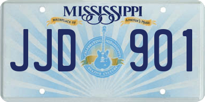 MS license plate JJD901