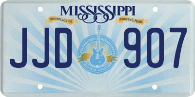 MS license plate JJD907
