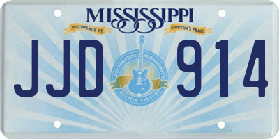MS license plate JJD914
