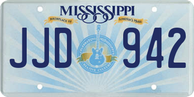 MS license plate JJD942