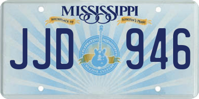 MS license plate JJD946
