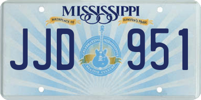 MS license plate JJD951