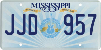 MS license plate JJD957