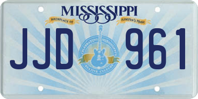 MS license plate JJD961