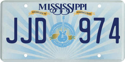 MS license plate JJD974
