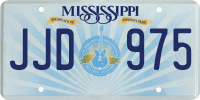 MS license plate JJD975
