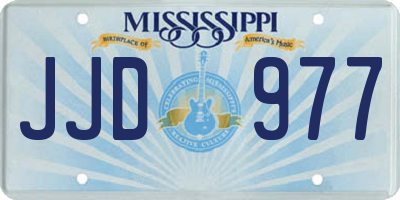 MS license plate JJD977