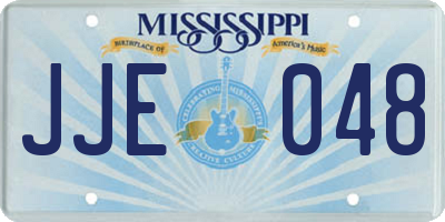 MS license plate JJE048