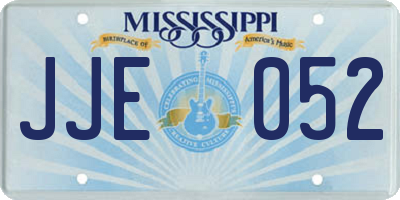 MS license plate JJE052