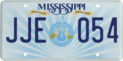 MS license plate JJE054