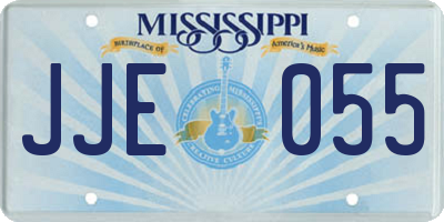 MS license plate JJE055