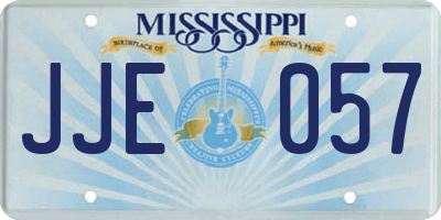 MS license plate JJE057
