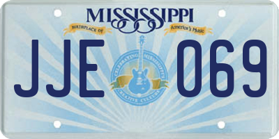 MS license plate JJE069