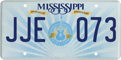 MS license plate JJE073