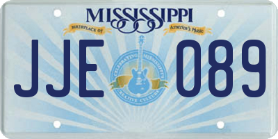 MS license plate JJE089