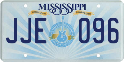 MS license plate JJE096