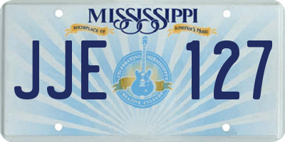 MS license plate JJE127