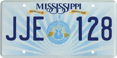 MS license plate JJE128