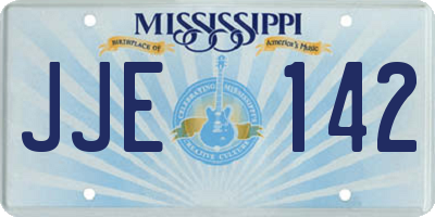 MS license plate JJE142
