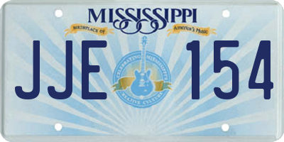 MS license plate JJE154