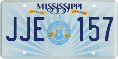 MS license plate JJE157