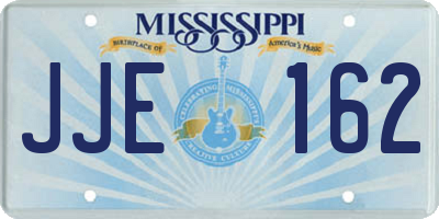 MS license plate JJE162